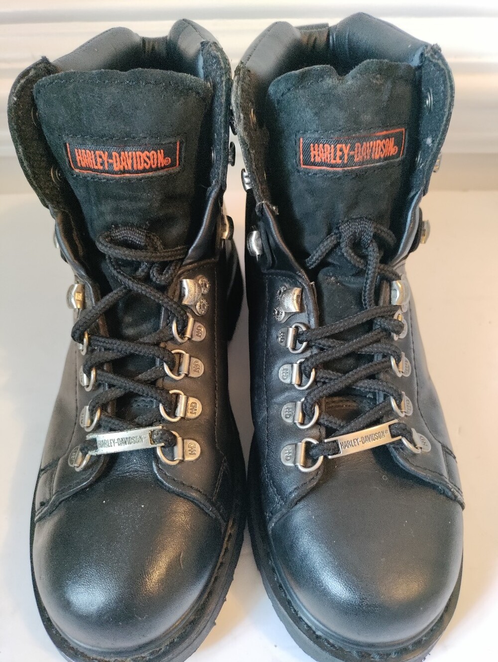 Vintage Harley-Davidson Leather Hiking/Work Boots-Women's Size 8.5 - Picture 3 of 8